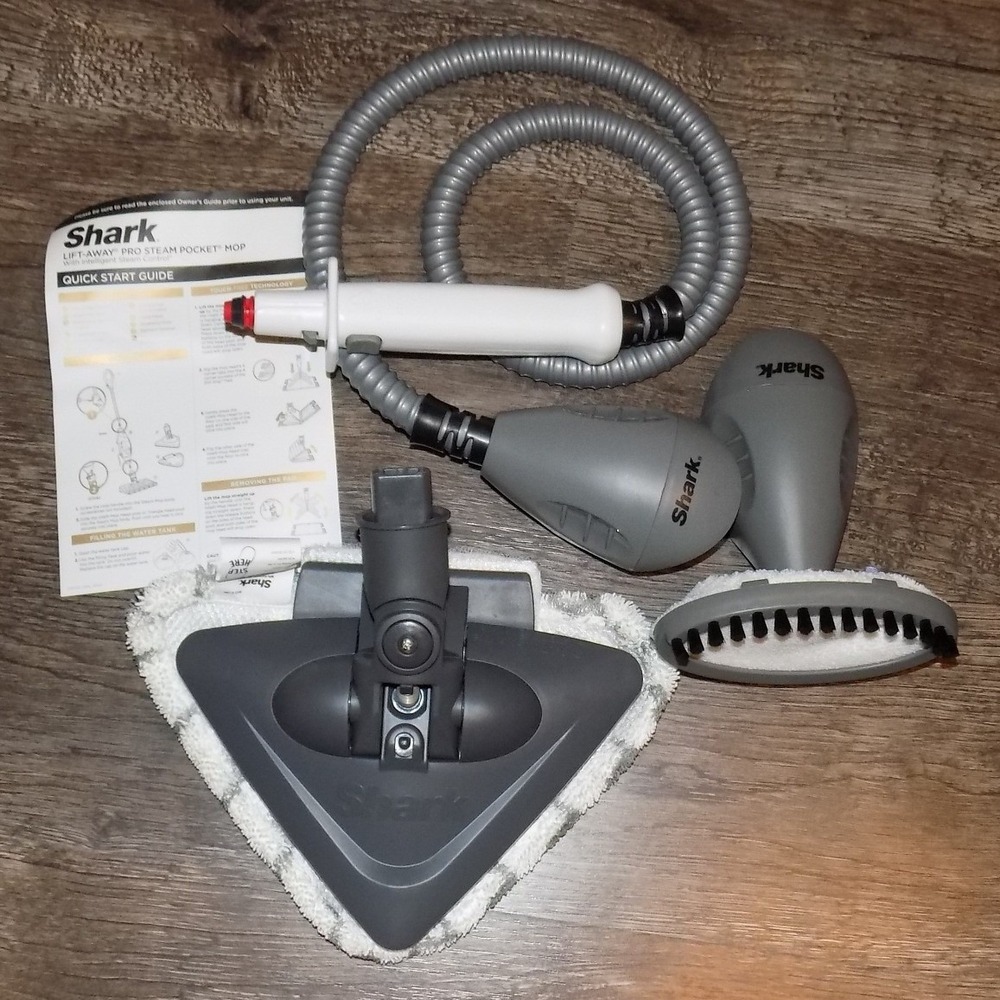 Shark Steam Mop Attachments Lift-Away Pro‎ Gray Good Triangle Head Steamer Hose